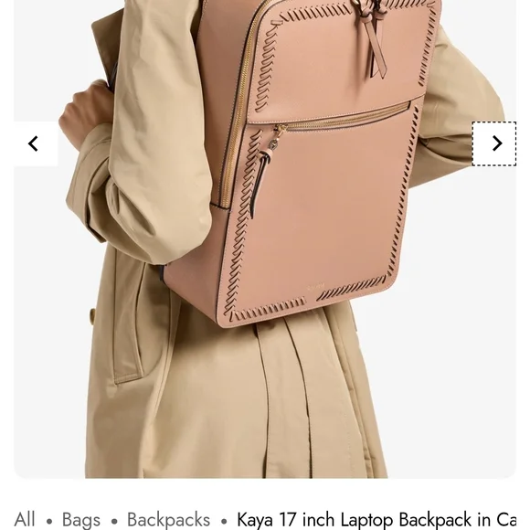 Calpak Mauve Laptop Backpack - Picture 3 of 6